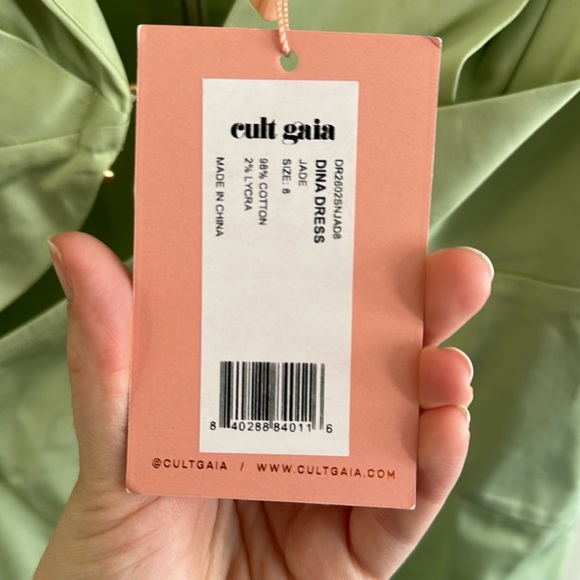 Cult Gaia Dina dress in jade - 8, never worn - Picture 5 of 5